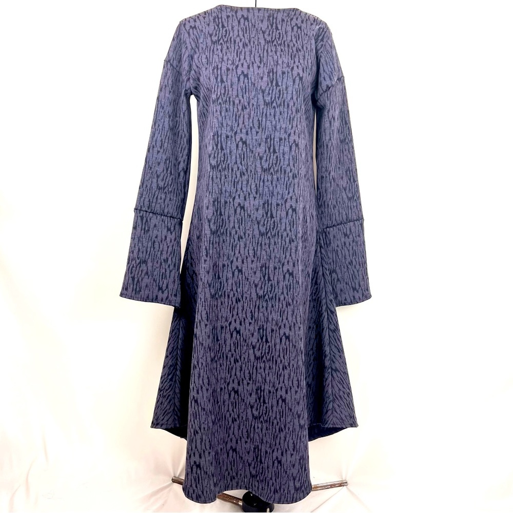 Gypsy Circus Flared Blue & Black Maxi Dress Size M